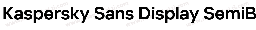 Kaspersky Sans Display SemiBold字体转换
